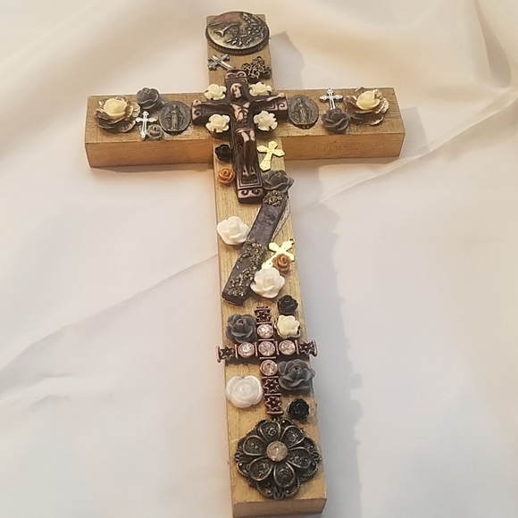 Charmed Wood Cross - Picture 3 of 3